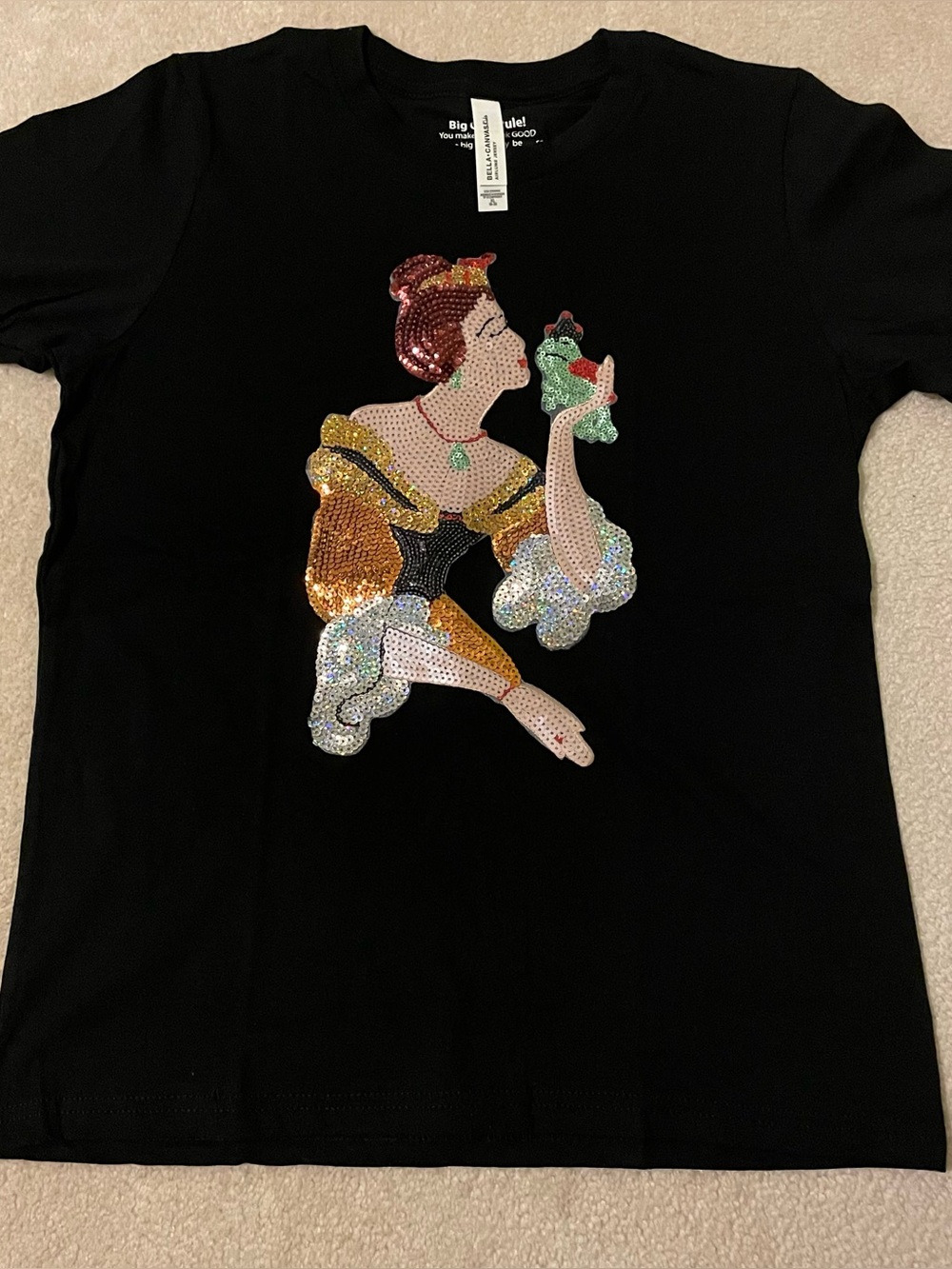 Bella + Canvas kids fairytale bling tee X-large 18-20 NWOT